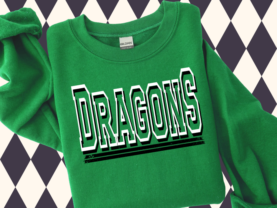Game Day Block T-Shirt- Sweatshirt | Most Mascots Available