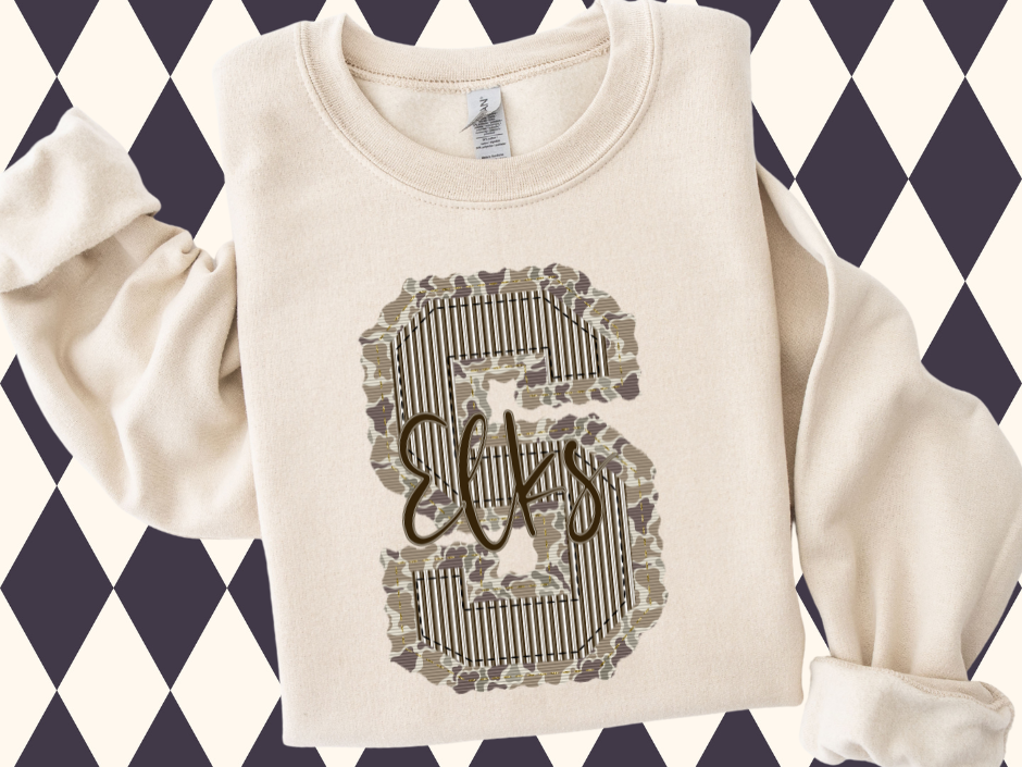 Prepster Camo Letter T-Shirt • Sweatshirt | Any Team