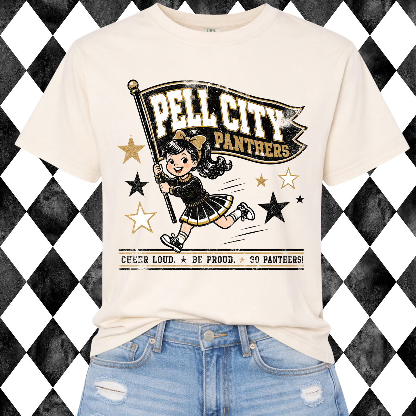 Retro Rally Mascot Graphic Tee