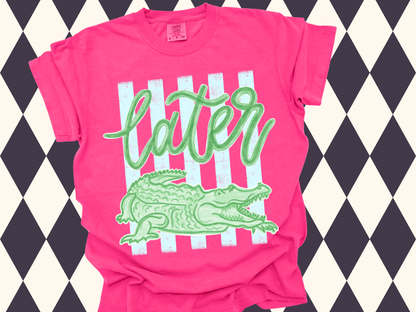 Later Gator Preppy Tee | Youth•Adult Sizes Available