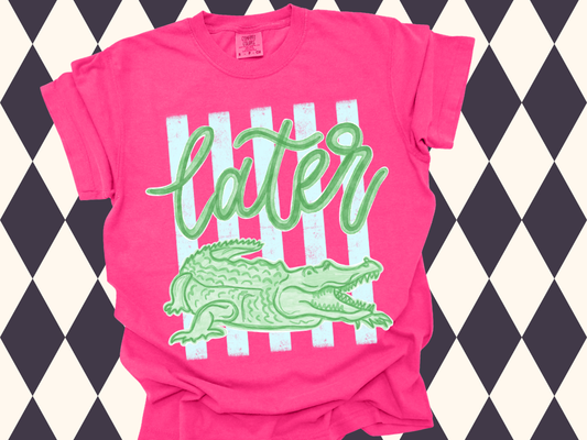 Later Gator Preppy Tee | Youth•Adult Sizes Available