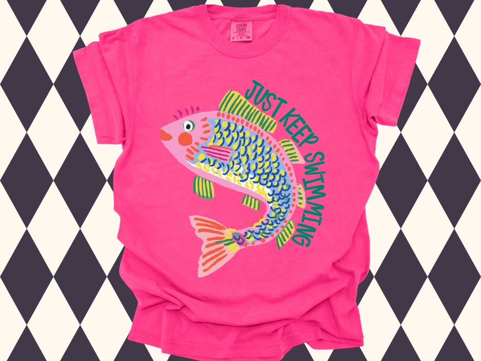 Just Keep Swimming T-Shirt  | Adult • Youth Sizes Available