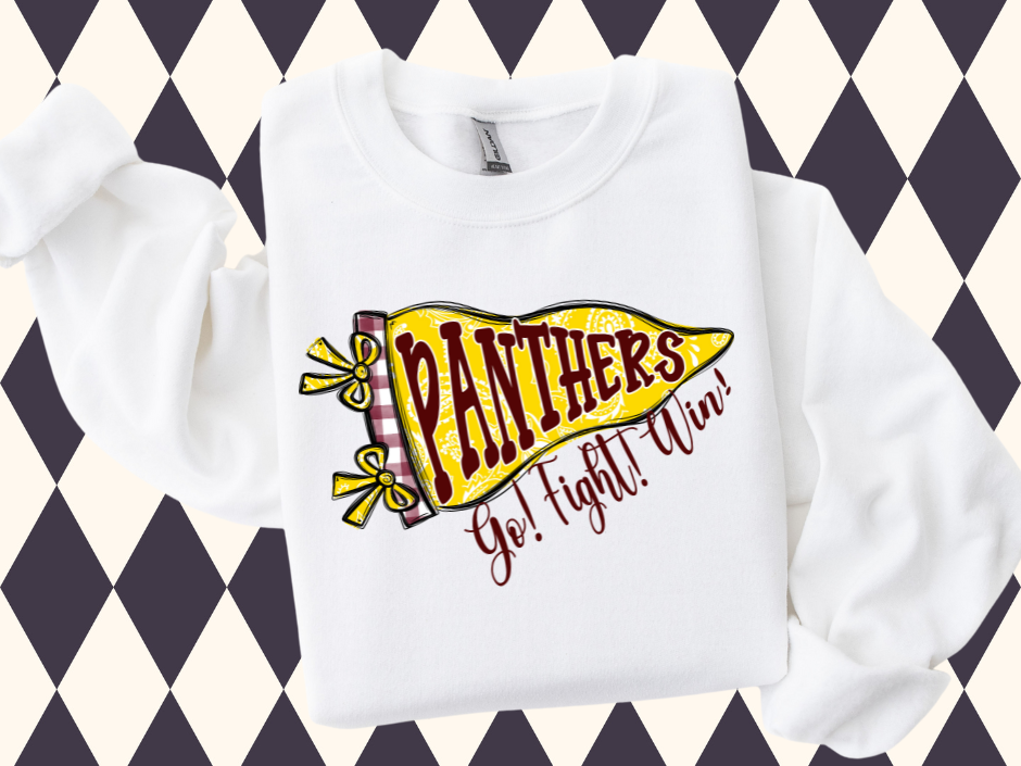 The Preppy Paisley Pennant T-Shirt • Sweatshirt | Any Mascot • Any Color | Youth • Adult Sizes