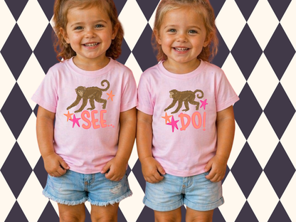 Monkey See/Monkey Do Duo T-Shirts | Toddler • Youth Sizes Only