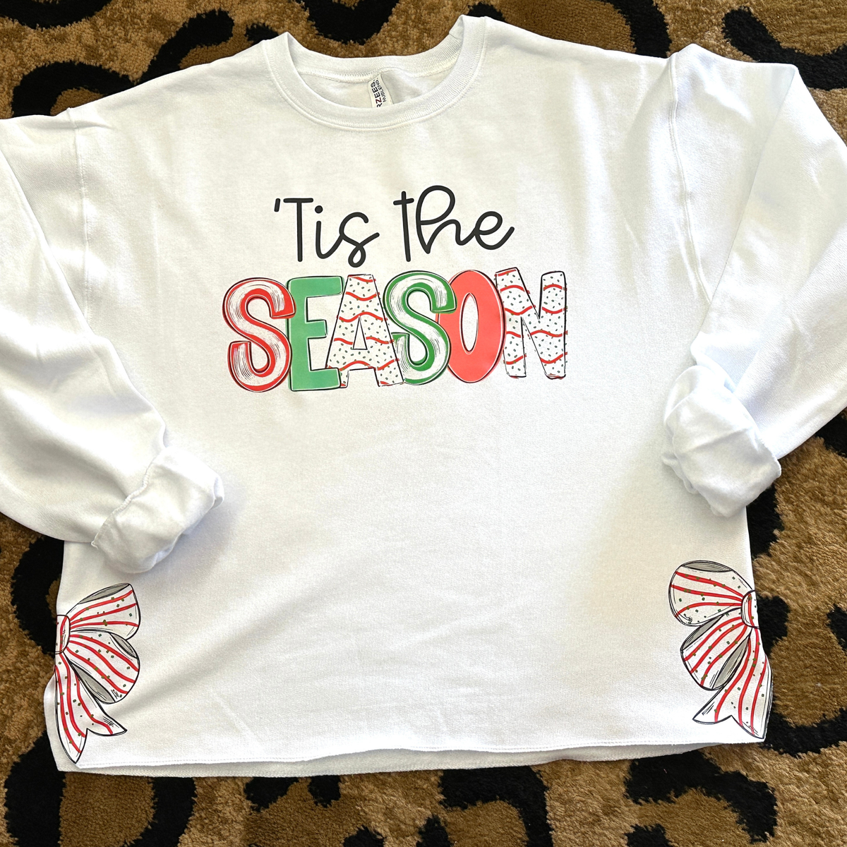 'Tis the Season Side Bow Sweatshirt