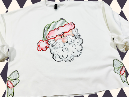 The Santa Side Bow Sweatshirt