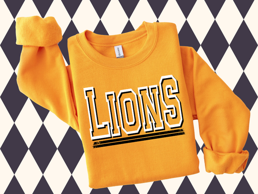 Game Day Block T-Shirt- Sweatshirt | Most Mascots Available