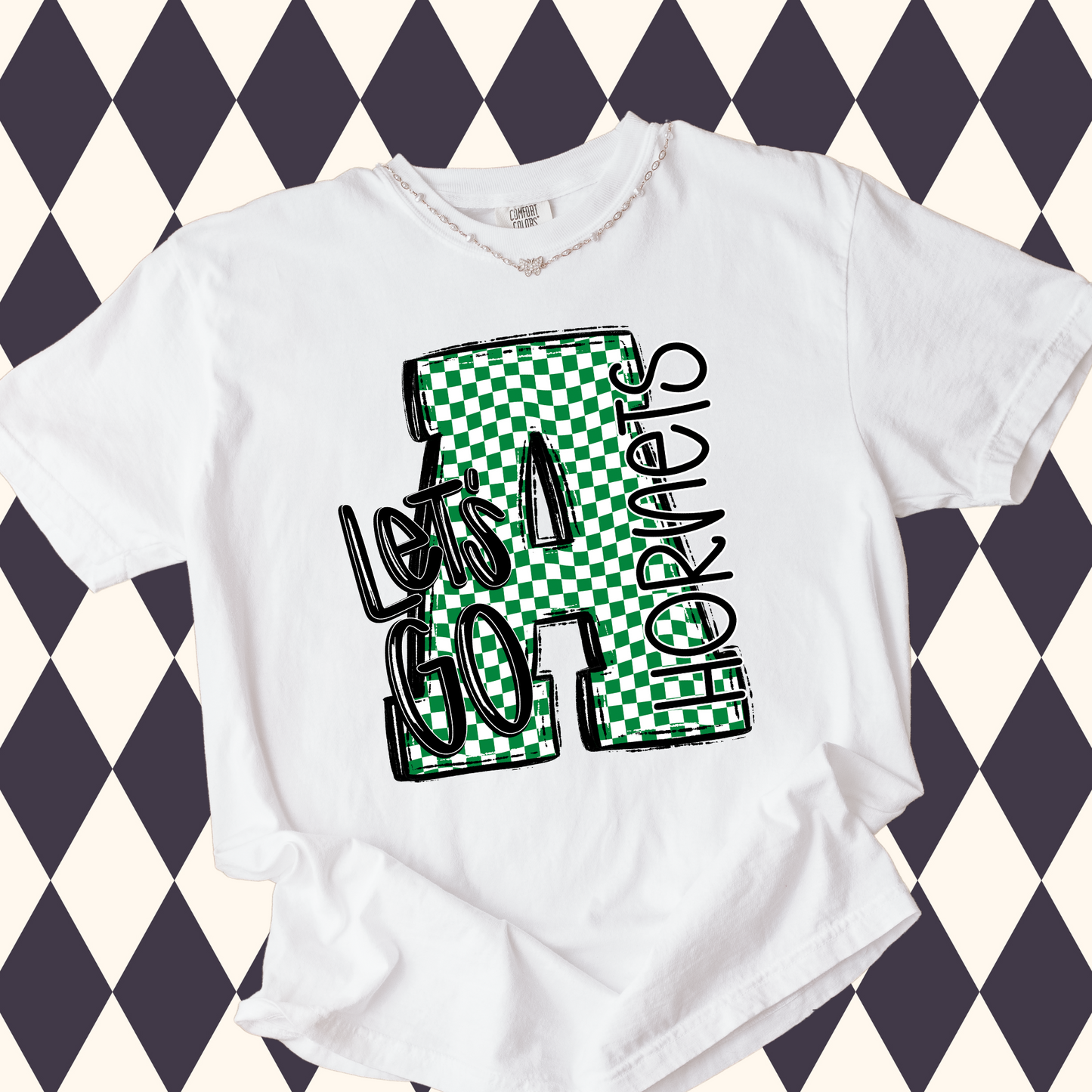Let's Go Checker Mascot T-Shirt • Sweatshirt | Any Mascot