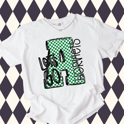 Let's Go Checker Mascot T-Shirt • Sweatshirt | Any Mascot