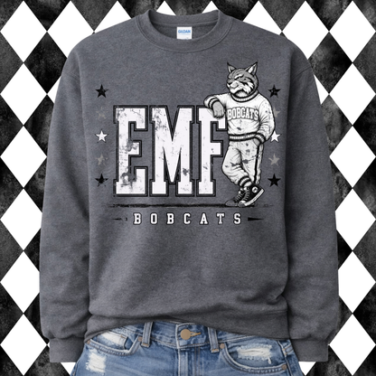 Retro Varsity Mascot Sweatshirt | Any Mascot • Any Color