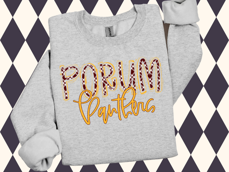 Perfectly Preppy Plaid T-Shirt • Sweatshirt | Any Town/Team/School • Any Color