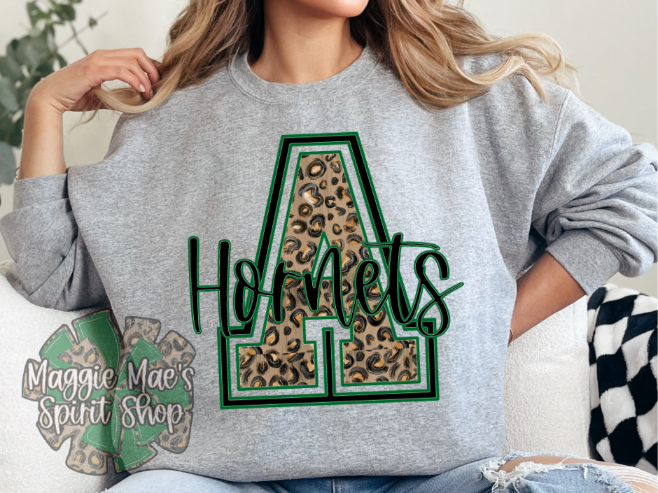 🖤 Azle “A” Game – Leopard Varsity Tee