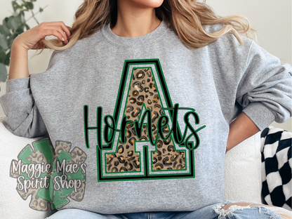 🖤 Azle “A” Game – Leopard Varsity Tee