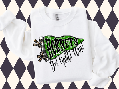 The Preppy Paisley Pennant T-Shirt • Sweatshirt | Any Mascot • Any Color | Youth • Adult Sizes