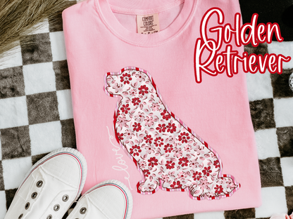Blooming Best Friend T-shirt • Sweatshirt | Over 130 Dog Breeds Available