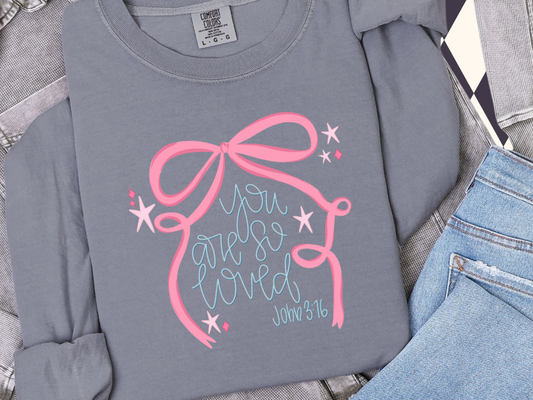 So Loved John 3:16 T-Shirt • Sweatshirt - Faith Based Shirt | Christian Spirit Wear | Bible Verse T-Shirt