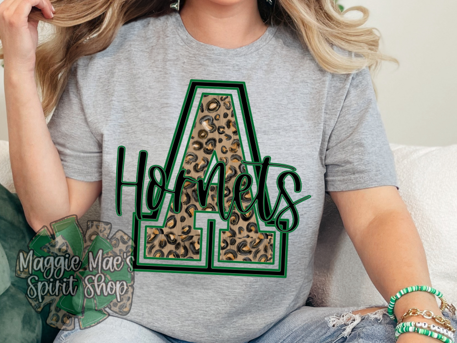 🖤 Azle “A” Game – Leopard Varsity Tee