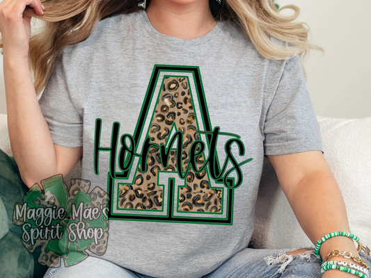 🖤 Azle “A” Game – Leopard Varsity Tee