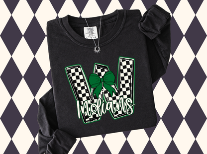 The Game-Day Game-Changer: Custom Checkered Initial Sweatshirt • T-Shirt