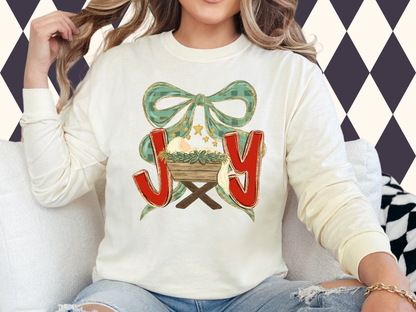 Joy to the World Nativity T-Shirt or Sweatshirt