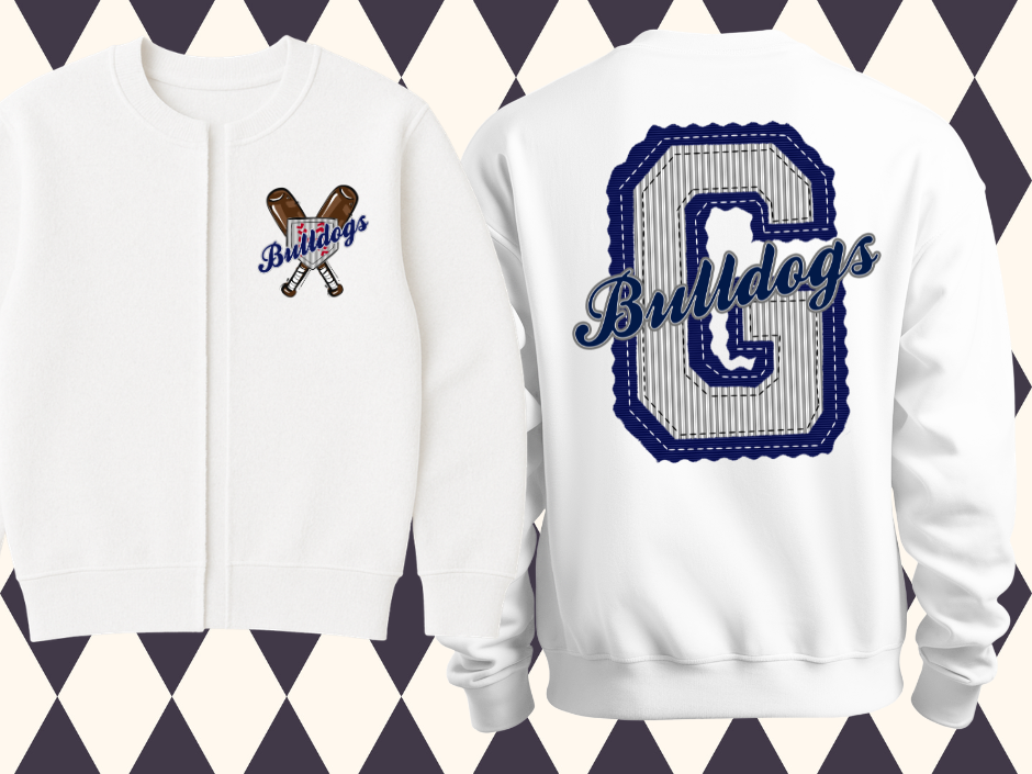 The Prepster - Baseball Style Split Cardigan| Any Mascot • Any Color