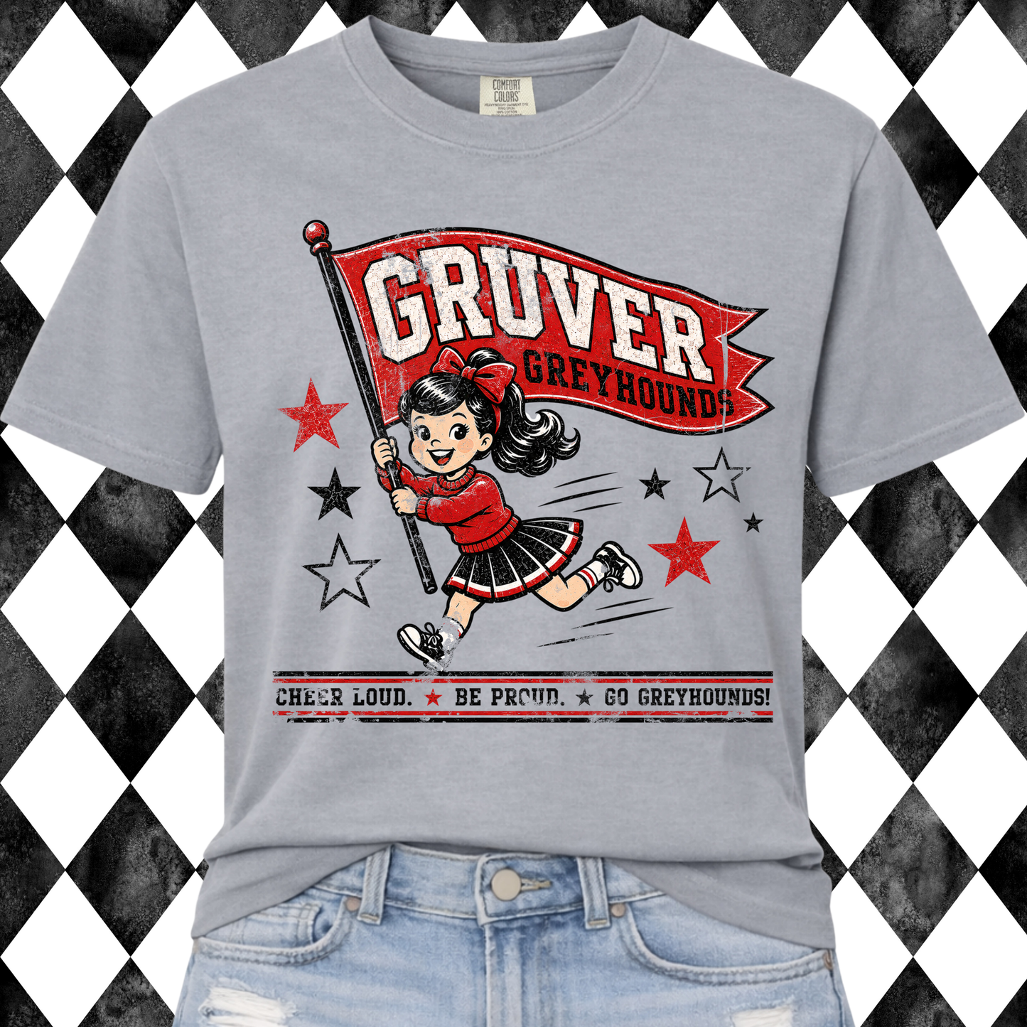 Retro Rally Mascot Graphic Tee