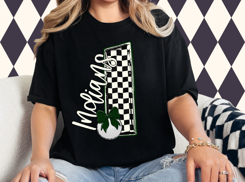 The Game-Day Game-Changer: Custom Checkered Initial Sweatshirt • T-Shirt