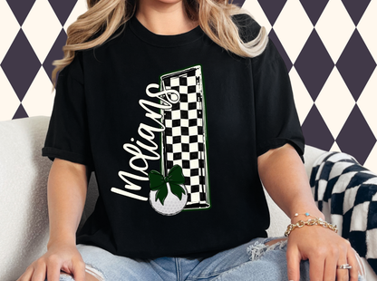The Game-Day Game-Changer: Custom Checkered Initial Sweatshirt • T-Shirt