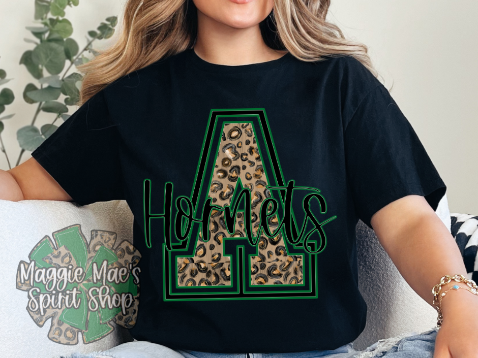 🖤 Azle “A” Game – Leopard Varsity Tee