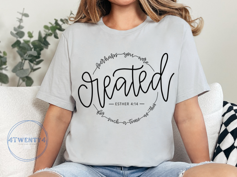 ✨ Created – Esther 4:14 Long Sleeve Tee ✨