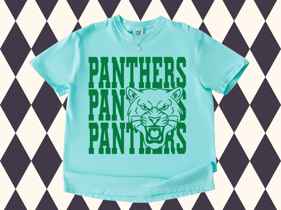 Mascot Knockout Stack T-Shirt | Any Mascot • Any Color | Adult • Youth Sizes |