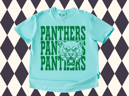 Mascot Knockout Stack T-Shirt | Any Mascot • Any Color | Adult • Youth Sizes |