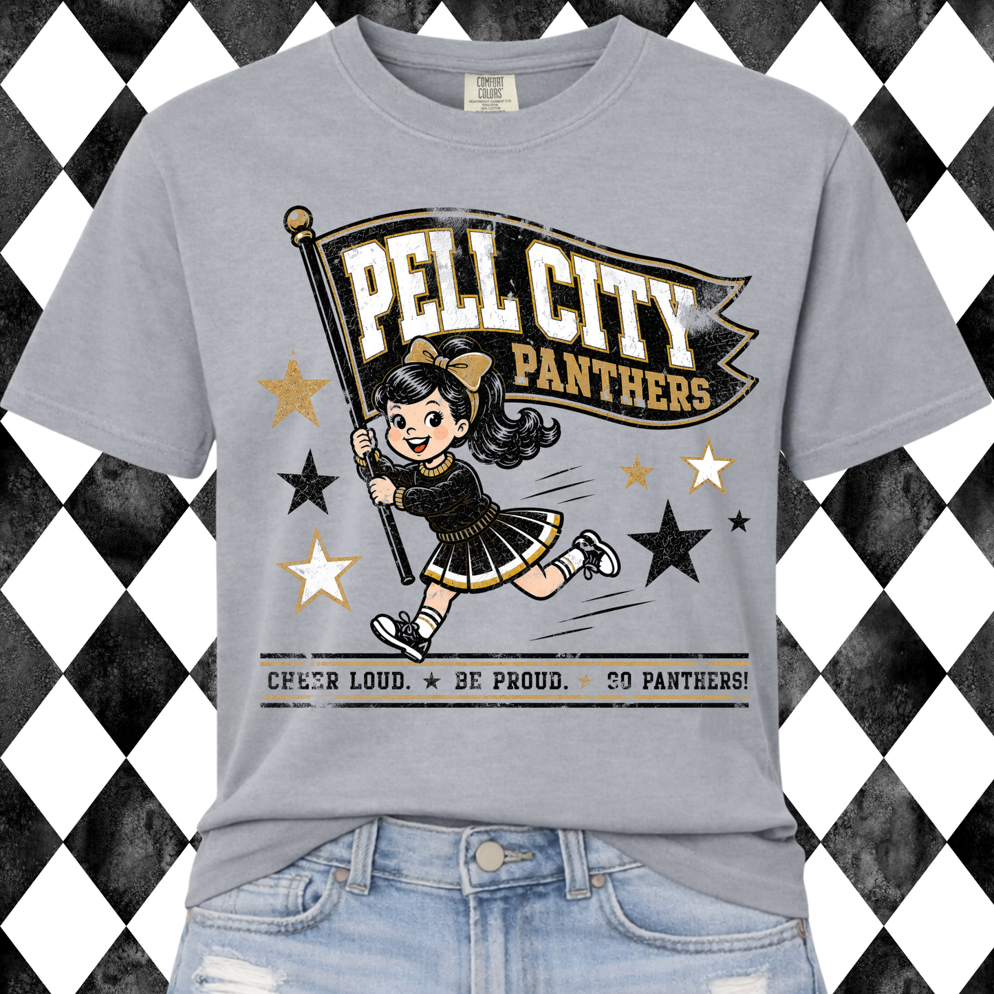 Retro Rally Mascot Graphic Tee