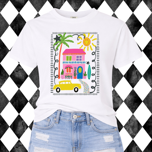 Island Villa Scenic T-Shirt  | Adult • Youth Sizes Available