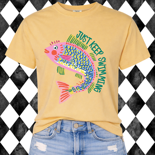 Just Keep Swimming T-Shirt  | Adult • Youth Sizes Available