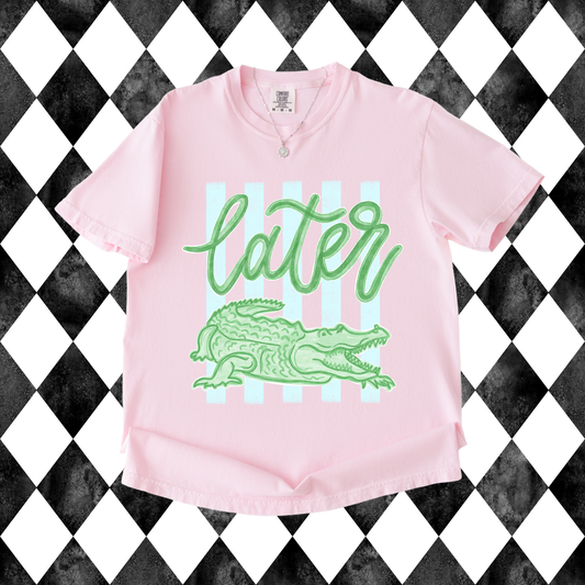 Later Gator Preppy Tee | Youth•Adult Sizes Available