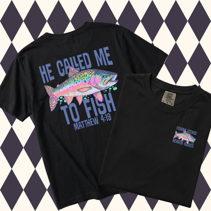 He Called Me to Fish – Matthew 4:19 T-Shirt 🐟| Youth•Adult Sizes Available