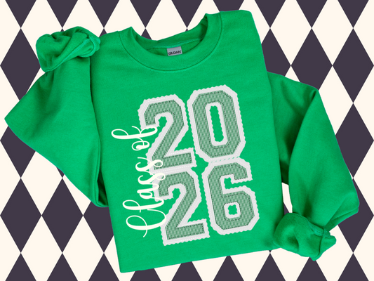🎓 Class of 2026 Kelly Prepster Sweatshirt 💚