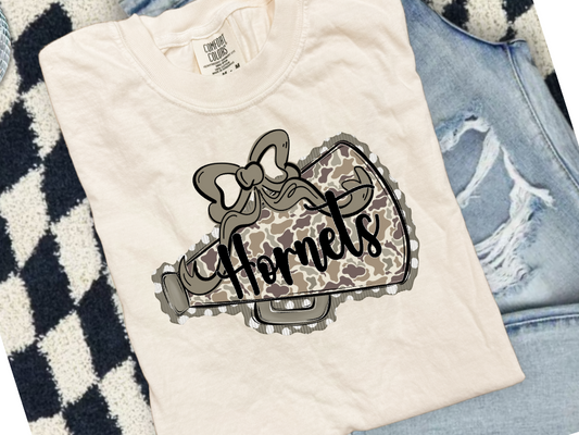 📣 Prepster Hornet Megaphone Camo Tee or Sweatshirt 📣