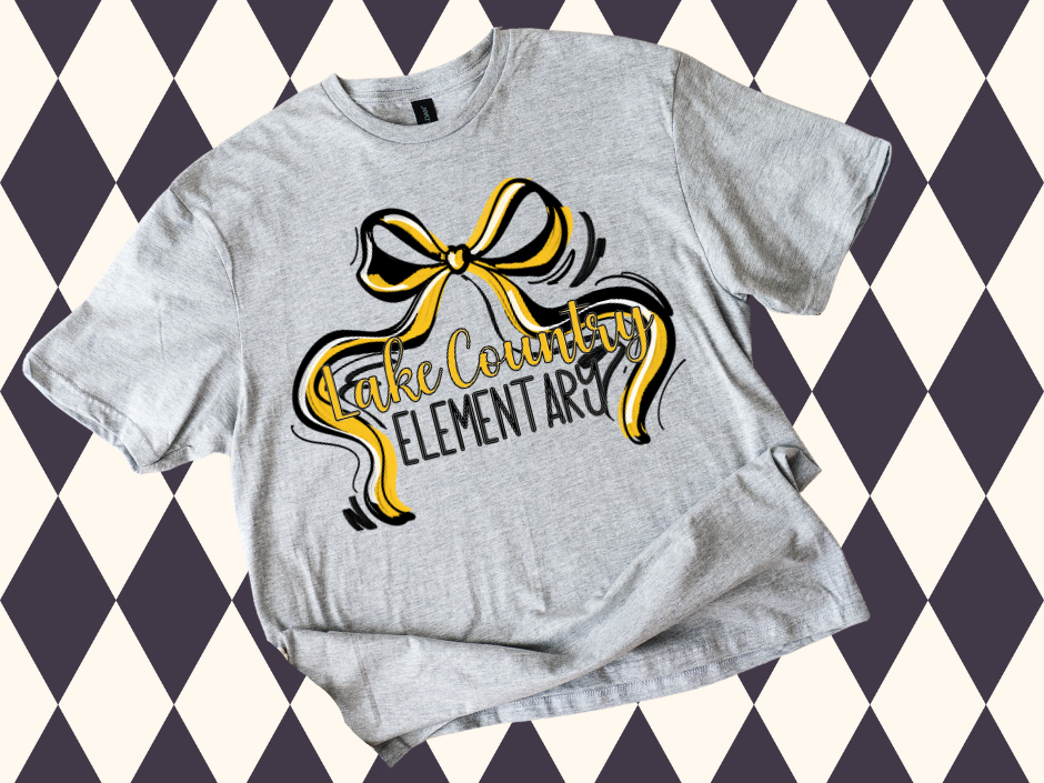 Flowy Bow Spirit Sweatshirt or T-Shirt | Any School/Team/Mascot • Any Color