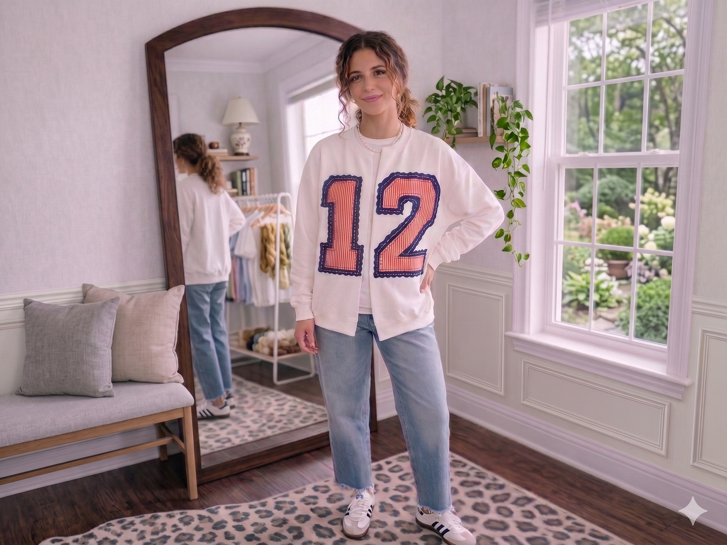 Prepster Sideline Raw Split Sweatshirt | Any Color • Any Number/Letters