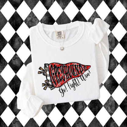 The Preppy Paisley Pennant T-Shirt • Sweatshirt | Any Mascot • Any Color | Youth • Adult Sizes