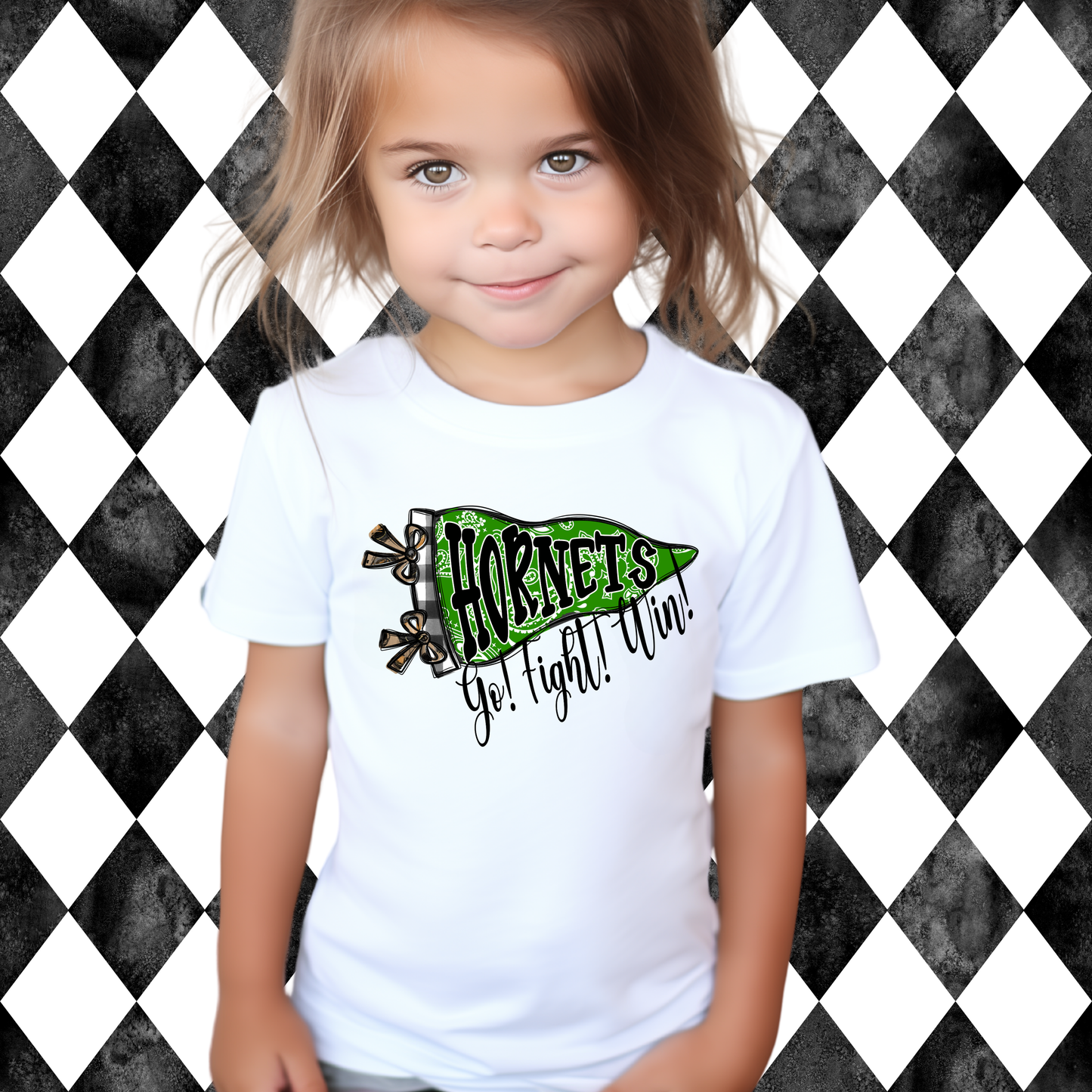 The Preppy Paisley Pennant T-Shirt • Sweatshirt | Any Mascot • Any Color | Youth • Adult Sizes