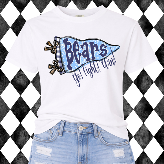 The Preppy Paisley Pennant T-Shirt • Sweatshirt | Any Mascot • Any Color | Youth • Adult Sizes