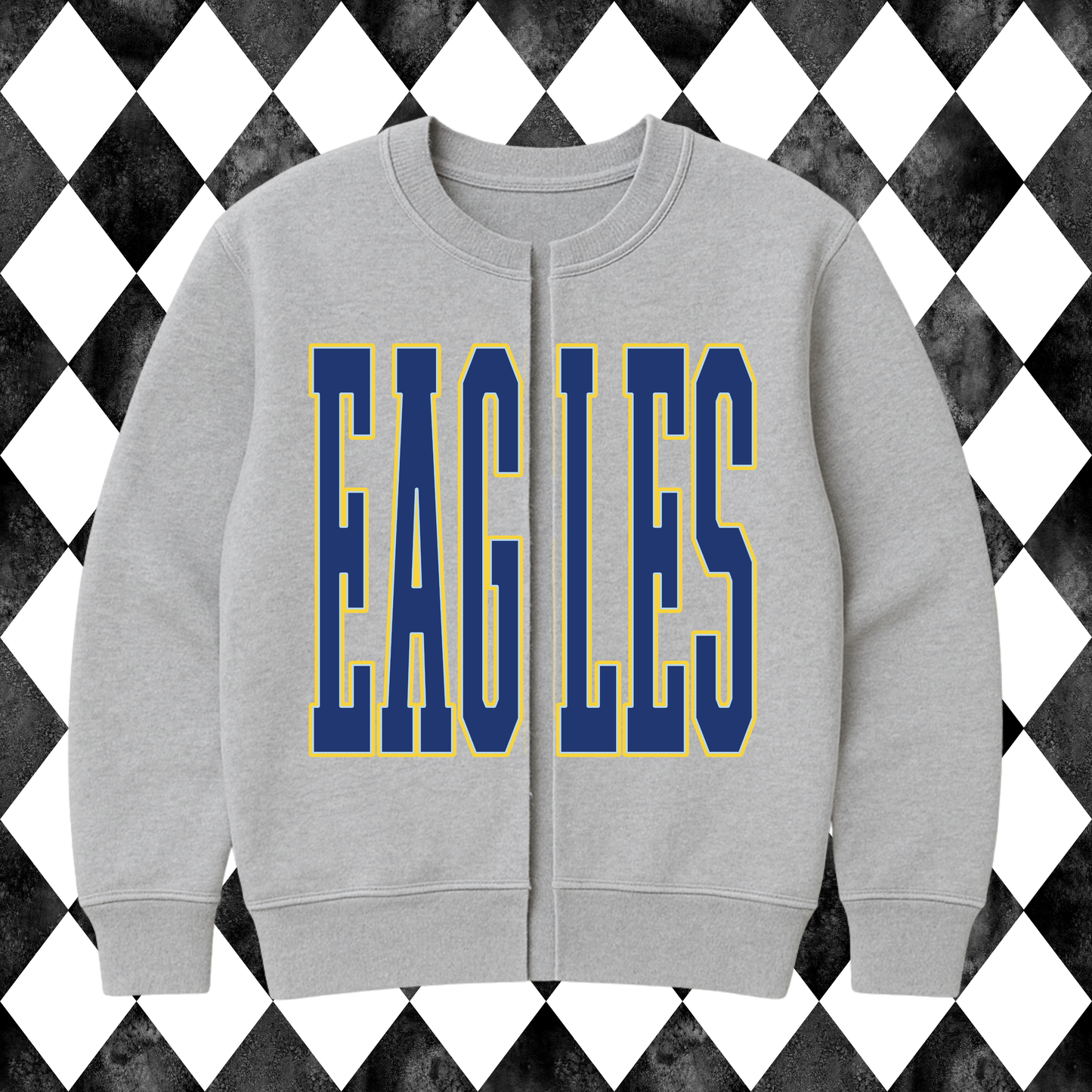 Team Spirit Sideline Raw Split Cardigan Sweatshirt | Any Mascot • Any Color