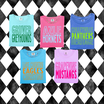 Retro Mod Stack Mascot T-Shirt | Short-Sleeved • Long-Sleeved | Any Color (Shirt and Font)