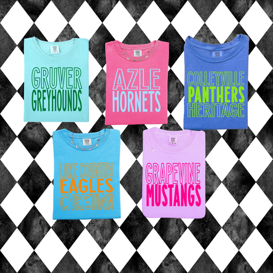 Retro Mod Stack Mascot T-Shirt | Short-Sleeved • Long-Sleeved | Any Color (Shirt and Font)