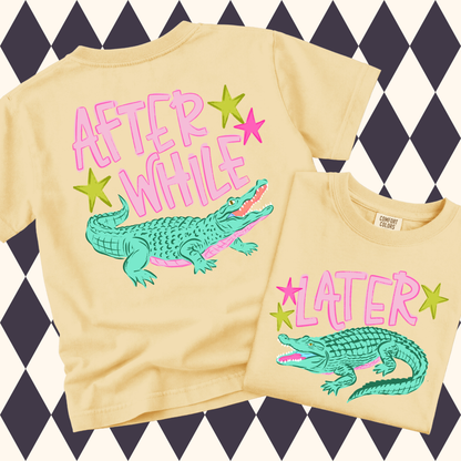 The Bayou Banter Double-Sided Tee | Later Gator • After While Crocodile | Youth • Adult Sizes Available