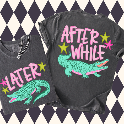 The Bayou Banter Double-Sided Tee | Later Gator • After While Crocodile | Youth • Adult Sizes Available