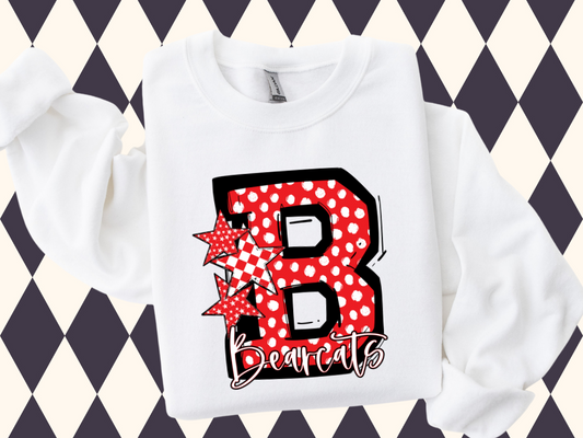 So Sporty Letter with Stars T-Shirt • Sweatshirt | Any Team • Any Color